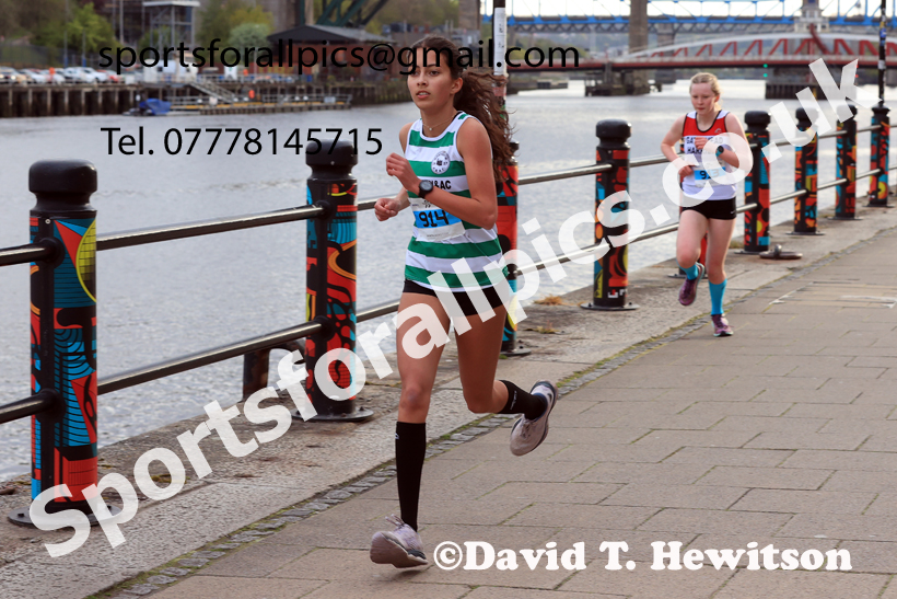 Junior 3k, 2026 Quayside 5k and Junior 3k, Newcastle/Gateshead. Photo: David T. Hewitson/Sports for All Pics
